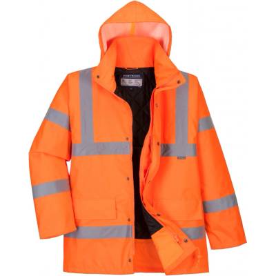 Portwest RT34 HI VIS RIS reflexná bunda Fluorescenčno oranžová