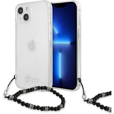 GUESS Калъф Guess Script and Black Pearls за Apple iPhone 13, Прозрачност (GUE001782-0)