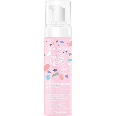 BodyBoom HairBoom Ultralight Rice Shampoo šampón pre všetky typy vlasov 200 ml