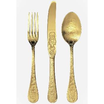 Herdmar (Португалия) Комплект прибори за хранене HERDMAR SANTAMARTA позлатени матирани - 24 части (Herdmar 174-3024-0517-200-0017)