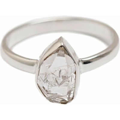 Nefertitis Herkimer diamant prsten stříbro R4075
