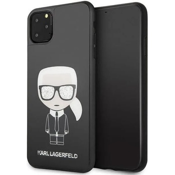 Image 1 of KARL LAGERFELD Луксозен Калъф за iPhone 11 Pro Max, Karl Lagerfeld Iconic Glitter Body Case, Черен (KLHCN65DLFKBK)