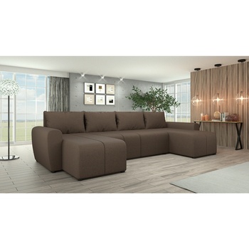 Универсален комплект дивани кафяв delin u uni