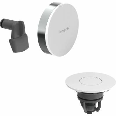 Hansgrohe Exafill Vonkajšie kryty vaňového sifónu, chróm/lesklá biela 58119000