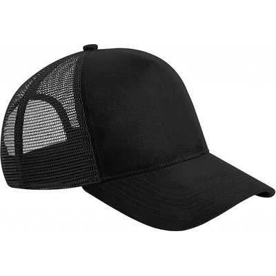 Beechfield Suede Snapback Trucker ČIERNA