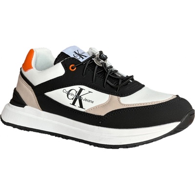 Calvin Klein low cut lace-up sneaker black/taupe