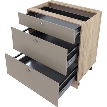 ИРИМ Долен кухненски шкаф Сити АРФ-Капучино мат-11-55 80 см