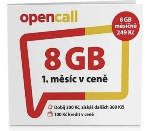 O2 Předplacená karta OpenCall