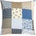 Bellatex Adéla vankúš patchwork modrý 40x40