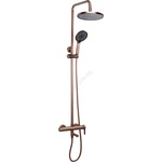 Rea Rea-p8715 - Душ комплект със смесител arcos, четкан мед (re0490)
