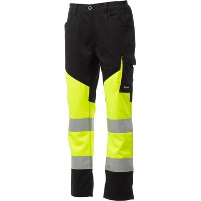Payper Working Summer kalhoty cargo žlutá fluo/černá