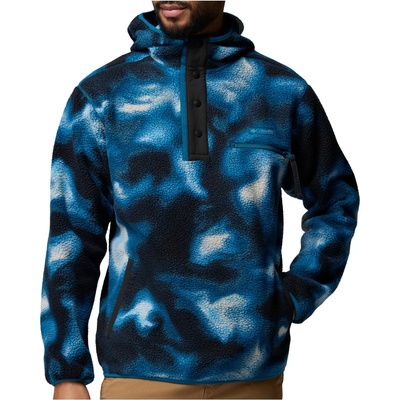 Columbia Мъжки поларен пуловер Columbia Helvetia II Printed Hoodie Fleece jumper - Phoenix Blue / Dyeflow - размер S (005-7382-0312)