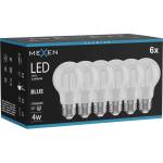 Mexen Vintis 6x LED филаментна крушка E27, A60, 4W, 55 lm, синя - L150-E27-04XX-47x06 (L150-E27-04XX-47x06)