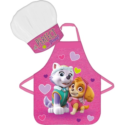 Aptex Dětská zástěra s čepicí PAW PATROL 45X50 CM 2X33CM