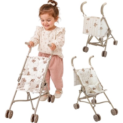 Woopie Royal kočík pre bábiky spacerówka vintage teddy bear