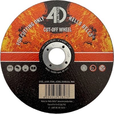 Hell Bells Řezný kotouč 150 x 2,5 x 22,2 mm HB15025