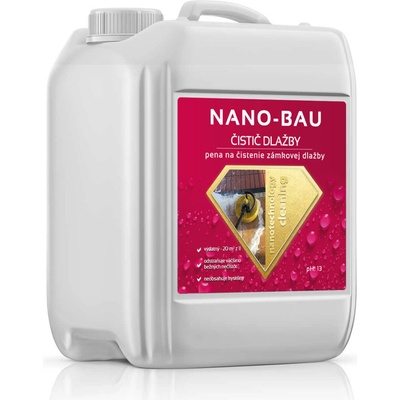 NANO BAU Nano-BAU Čistič Dlažby - prípavok na čistenie zámkovej dlažby a betónu Objem:: 5L