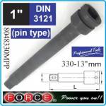 FORCE Удължител за вложки 1" ударен, 330мм 8048330MPP Force