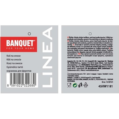 Banquet Drátěný koš LINEA 30,5x21x7 cm – Zboží Mobilmania