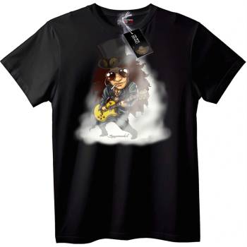 NOONEBRAND Тениска Рок звезда Китара - 2XL, White