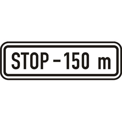 Dopravní Značka E13 500x150 mm - Dodatková tabulka Text: Mimo ČOV