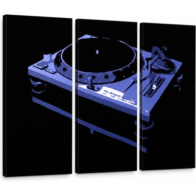 Ručně malovaný obraz POP Art DJ 3 kusů dj6 - 150x100 cm