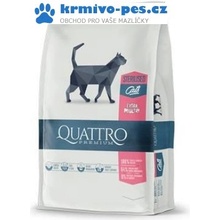 Quattro Cat Dry Premium all Breed Steril, Drůbež 1,5 kg