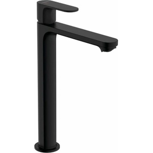 Hansgrohe Rebris S 240 висок смесител за умивалник, матово черен, с изскачащ вентил (72580670)