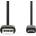 Nedis CCGL60501BK10 USB micro B (micro USB) кабел, USB 2.0 USB-A щепсел USB Micro-B щепсел 7, 5 W 480 Mbps. 1 м (CCGL60501BK10)