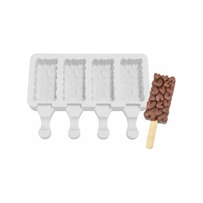 Silicone form for popsicles hearts 7x3.5 cm - Cakesicq