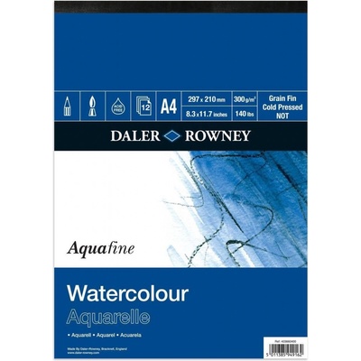 Daler-Rowney Aquafine Akrylový blok, A4, 12 listů 403 660 400