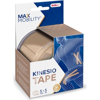 Dr. Max Kinesio Tape tejpovací páska Nude 1 ks 5cm x 5m