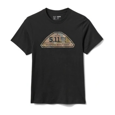 Tričko 5.11 Camo Crest Tee černé – Sleviste.cz