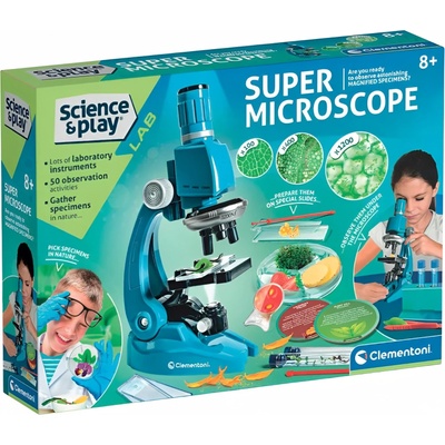 Clementoni Образователен комплект Clementoni Science & Play - Супер микроскоп (61365)