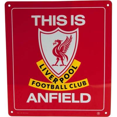 CurePink: | Cedule na zeď FC Liverpool: To je Anfield (23 x 25 cm) [4568]