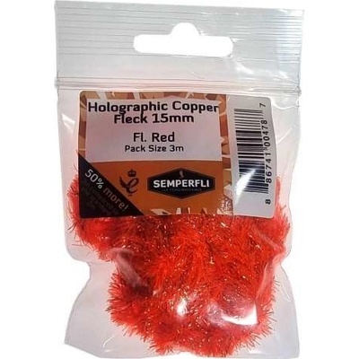 Semperfli Šenylka Copper Tinsel Fleck Large Fl Red 15mm