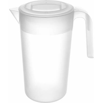 Plast Team Plastový džbán s víčkem 2,3 l mléčný