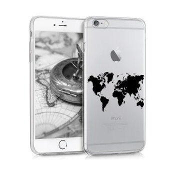 Image 1 of kwmobile Прозрачен калъф за Apple iPhone 6 Plus - черен