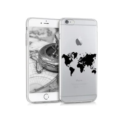 kwmobile Прозрачен калъф за Apple iPhone 6 Plus - черен