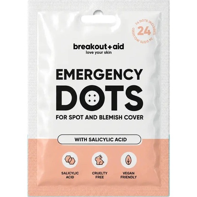 Breakout+aid Náplasti na akné Emergency Dots 24 ks