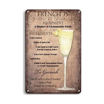 Ceduľa Drink French 75