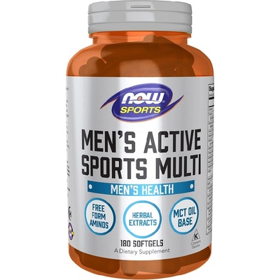 NOW NOW Men's Active Sports Multi, 180 Softgels