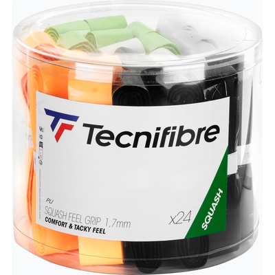 Tecnifibre Грип за скуош ракета Squash Wraps Tecnifibre Squash Feel Grip Кутия 24 бр. многоцветни