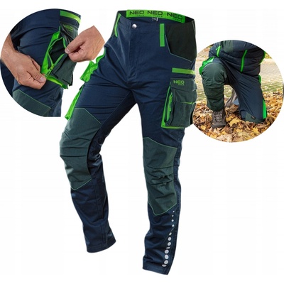 Neo Tools 81-226 pracovní kalhoty Premium modro-zelené