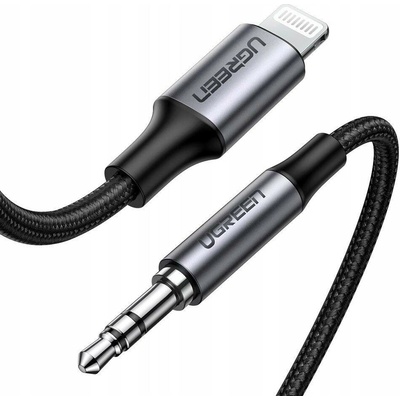 Ugreen MFI Lightining 3,5 mm mini jack pro Apple - šedý