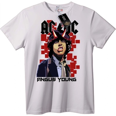 NOONEBRAND Тениска AC/DC Angus Young Anime - S, White