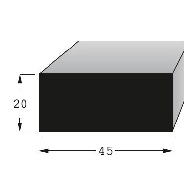 Hranolek 45x20mm, délka 200cm