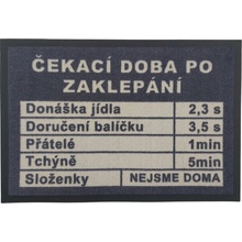 GDmats Čekací doba Šedá 40x60 cm