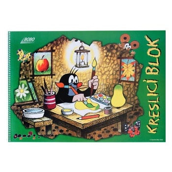 Kreslící blok KRTEK s boční vazbou A3 čistý 20 listů