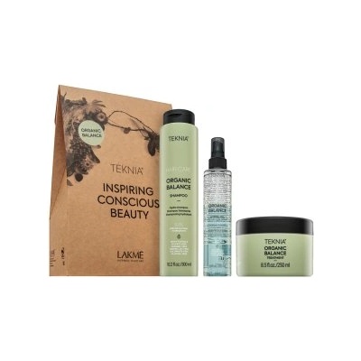 Lakmé Teknia Organic Balance Pack комплект За всякакъв тип коса 300 ml + 250 ml + 100 ml